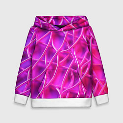 Детская толстовка Розовые абстрактные трубочки