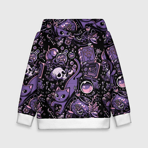 Детская толстовка Ведьминский паттерн / 3D-Белый – фото 1