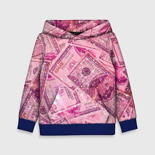 Детская толстовка Дорого богато / 3D-Синий – фото 1