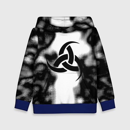 Детская толстовка Скандинавский узор душа / 3D-Синий – фото 1