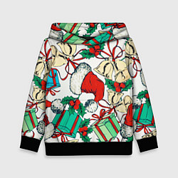 Детская толстовка Узор с новогодними падарками