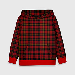 Толстовка-худи детская Pajama pattern red, цвет: 3D-красный