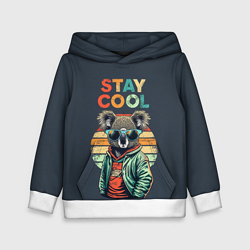 Детская толстовка Оставайся спокойным / 3D-Белый – фото 1