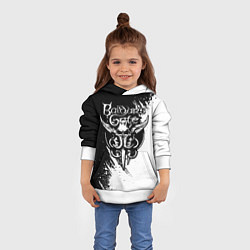 Толстовка-худи детская Baldurs gate 3 - белая краска, цвет: 3D-белый — фото 2