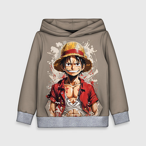 Детская толстовка Монки Ди Руфи - One Piece / 3D-Меланж – фото 1