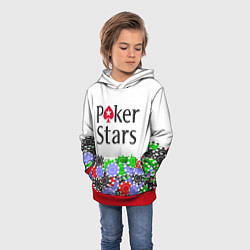 Толстовка-худи детская Poker - игра для удачливых, цвет: 3D-красный — фото 2