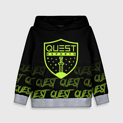 Толстовка-худи детская Quest esports, цвет: 3D-меланж