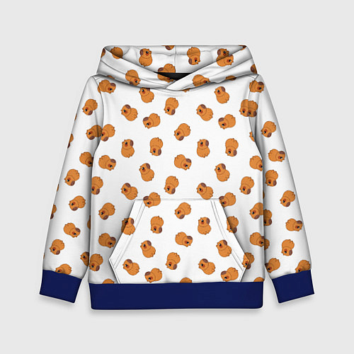 Детская толстовка Мини капибары / 3D-Синий – фото 1