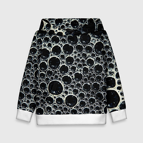 Детская толстовка Пузыри и отражение / 3D-Белый – фото 1