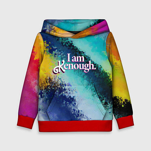 Детская толстовка Мем из фильма Барби - тай-дай / 3D-Красный – фото 1