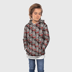 Толстовка-худи детская Хор котов, цвет: 3D-белый — фото 2