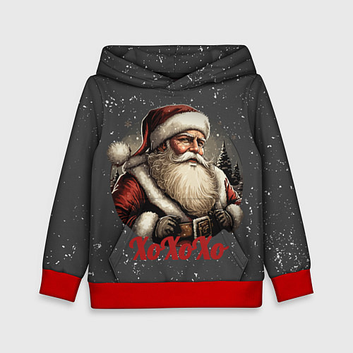Детская толстовка Санта лого / 3D-Красный – фото 1