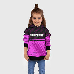 Толстовка-худи детская Minecraft pro gaming посередине, цвет: 3D-черный — фото 2