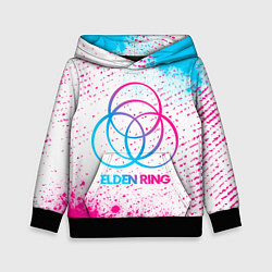 Толстовка-худи детская Elden Ring neon gradient style, цвет: 3D-черный