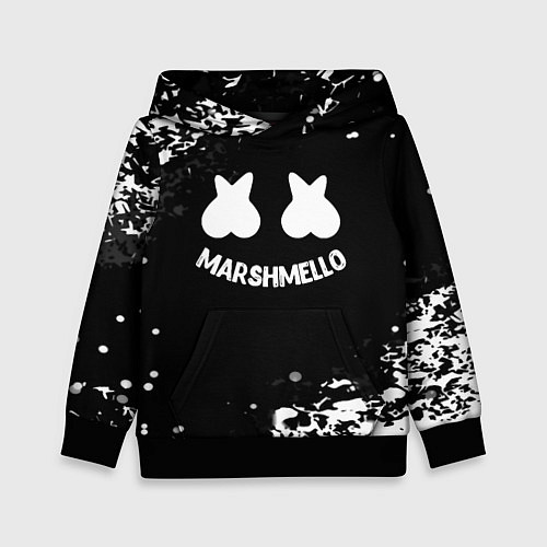 Детская толстовка Marshmello splash / 3D-Черный – фото 1