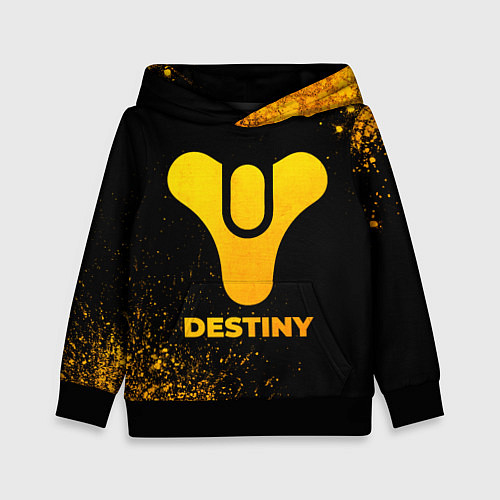 Детская толстовка Destiny - gold gradient / 3D-Черный – фото 1