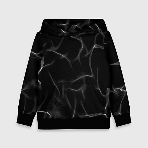 Детская толстовка Узор дыма / 3D-Черный – фото 1