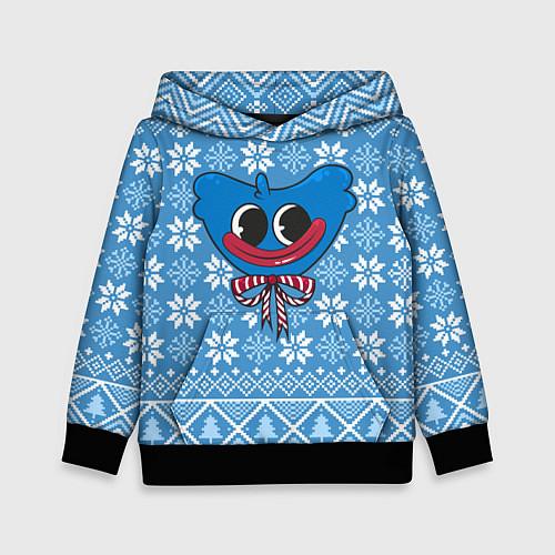 Детская толстовка Huggy Wuggy christmas sweater / 3D-Черный – фото 1