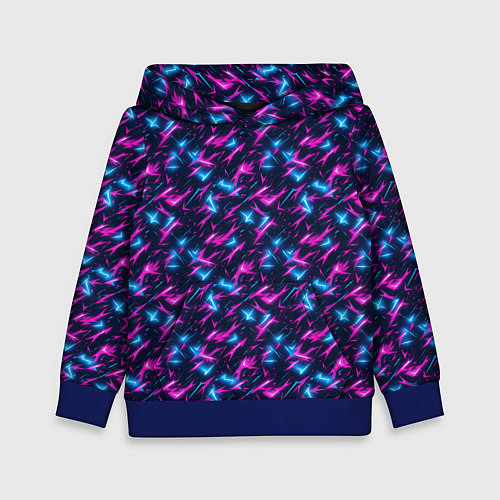 Детская толстовка Неоновый бум / 3D-Синий – фото 1