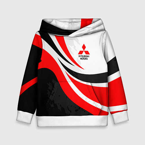 Детская толстовка Evo racer mitsubishi - uniform / 3D-Белый – фото 1