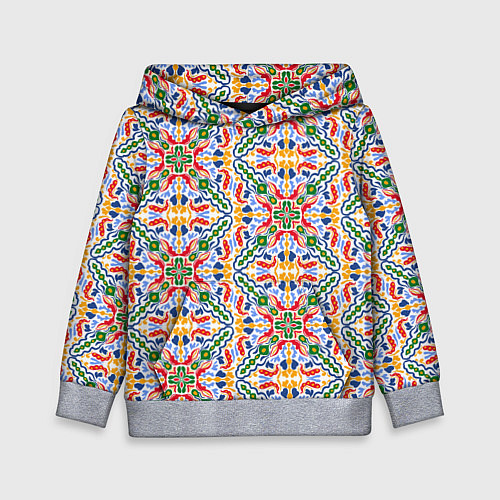 Детская толстовка Мелкий красочный узор / 3D-Меланж – фото 1