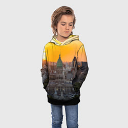 Толстовка-худи детская Буэнос-Айрес, цвет: 3D-черный — фото 2
