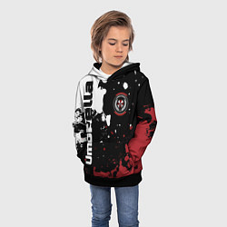 Толстовка-худи детская Umbrella Security на спортивном красно бело чёрном, цвет: 3D-черный — фото 2