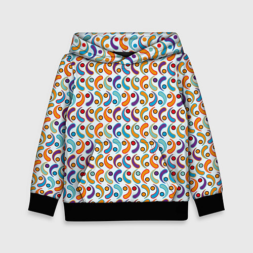 Детская толстовка Паттерн из симметричных фигур / 3D-Черный – фото 1