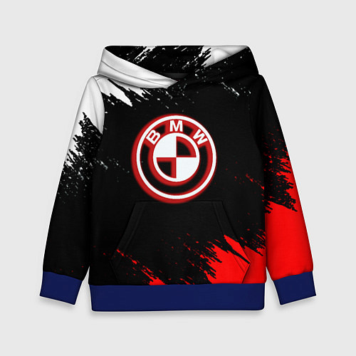 Детская толстовка BMW краски белые и красные / 3D-Синий – фото 1