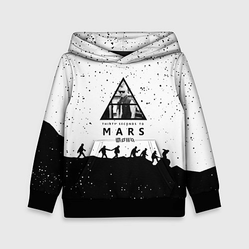 Детская толстовка Thirty seconds to mars Jared Leto music / 3D-Черный – фото 1