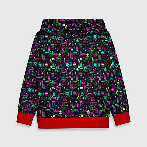 Детская толстовка Cyberspace / 3D-Красный – фото 1