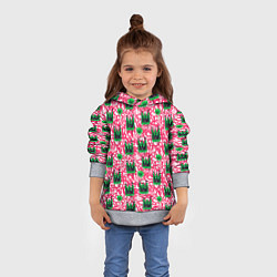 Толстовка-худи детская Каракулевые короны, цвет: 3D-меланж — фото 2