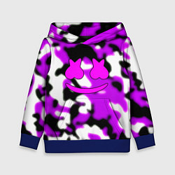 Толстовка-худи детская Marshmello camo, цвет: 3D-синий