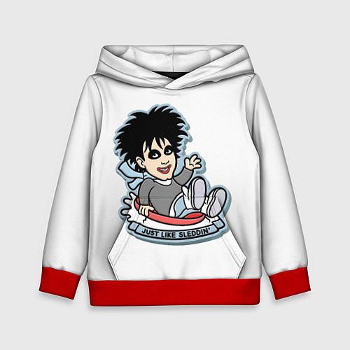 Детская толстовка The Cure Robert Smith - just like sleddin / 3D-Красный – фото 1