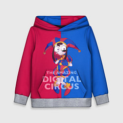 Толстовка-худи детская Помни в ужасе The amazing digital circus, цвет: 3D-меланж