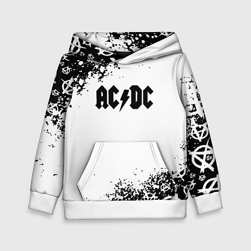 Детская толстовка AC DC anarchy rock / 3D-Белый – фото 1