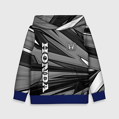 Детская толстовка Honda - монохромный спортивный / 3D-Синий – фото 1