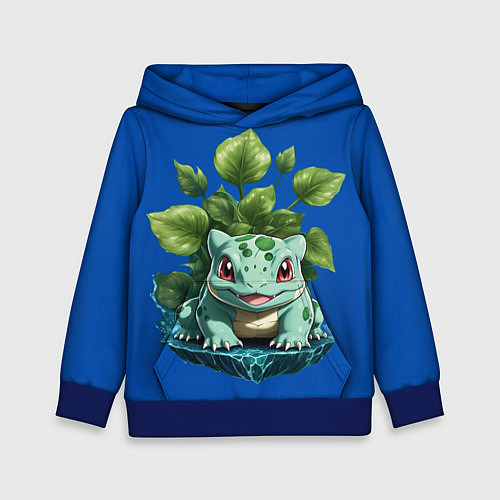 Детская толстовка Бульбазавр покемон / 3D-Синий – фото 1