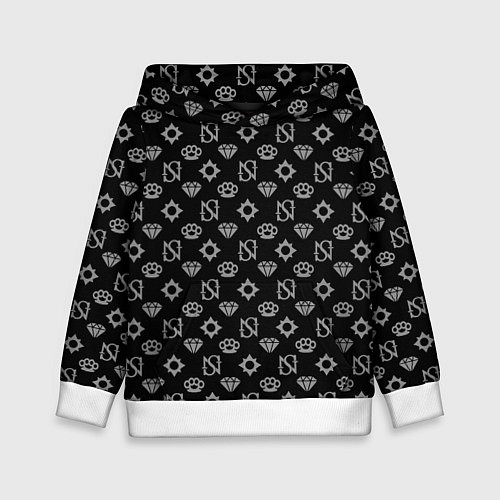 Детская толстовка Sessanta Nove pattern / 3D-Белый – фото 1