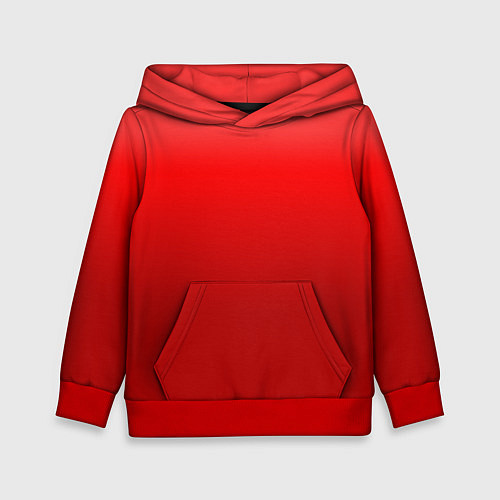 Детская толстовка Кроваво-красный градиент / 3D-Красный – фото 1