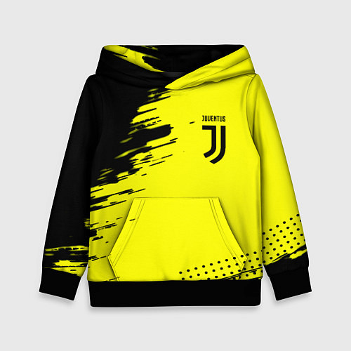 Детская толстовка Juventus спортивные краски / 3D-Черный – фото 1