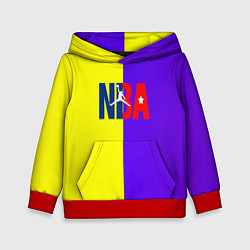 Толстовка-худи детская NBA sport полосы, цвет: 3D-красный