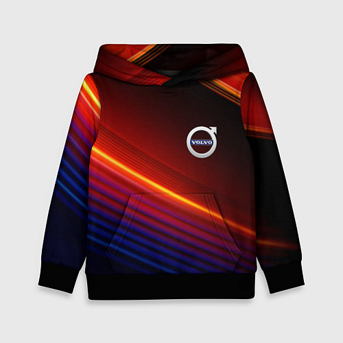 Детская толстовка Volvo neon gradient auto / 3D-Черный – фото 1