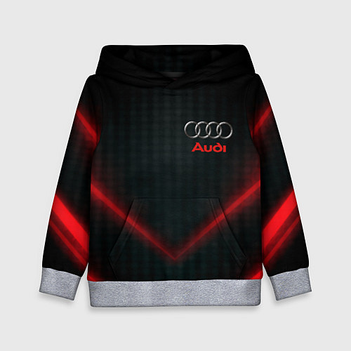 Детская толстовка Audi stripes neon / 3D-Меланж – фото 1