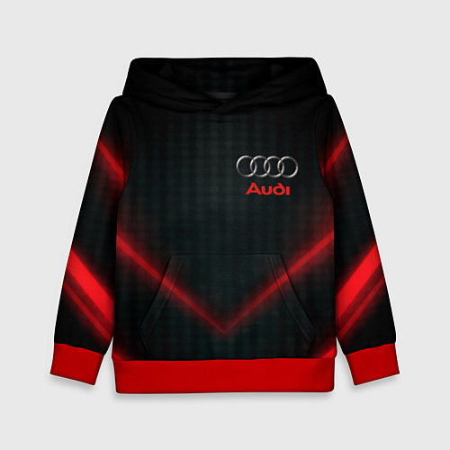 Детская толстовка Audi stripes neon / 3D-Красный – фото 1