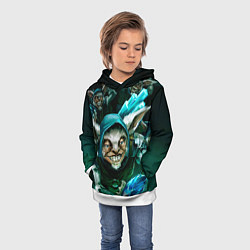 Толстовка-худи детская Мипо Дота, цвет: 3D-белый — фото 2