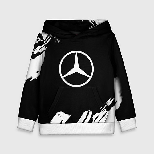 Детская толстовка Mercedes benz краски спорт / 3D-Белый – фото 1