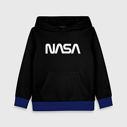 Толстовка-худи детская NASA space logo, цвет: 3D-синий