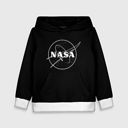 Детская толстовка NASA белое лого