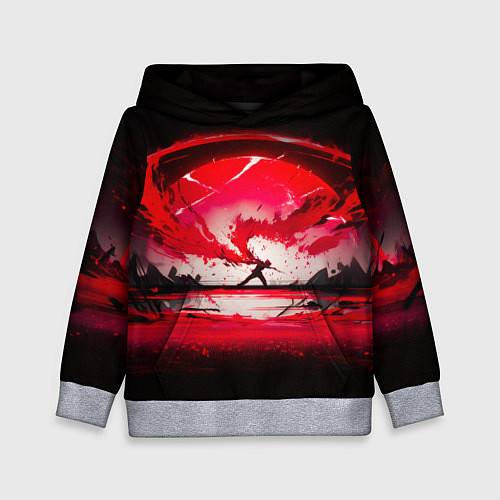 Детская толстовка Танец в последних лучах солнца / 3D-Меланж – фото 1